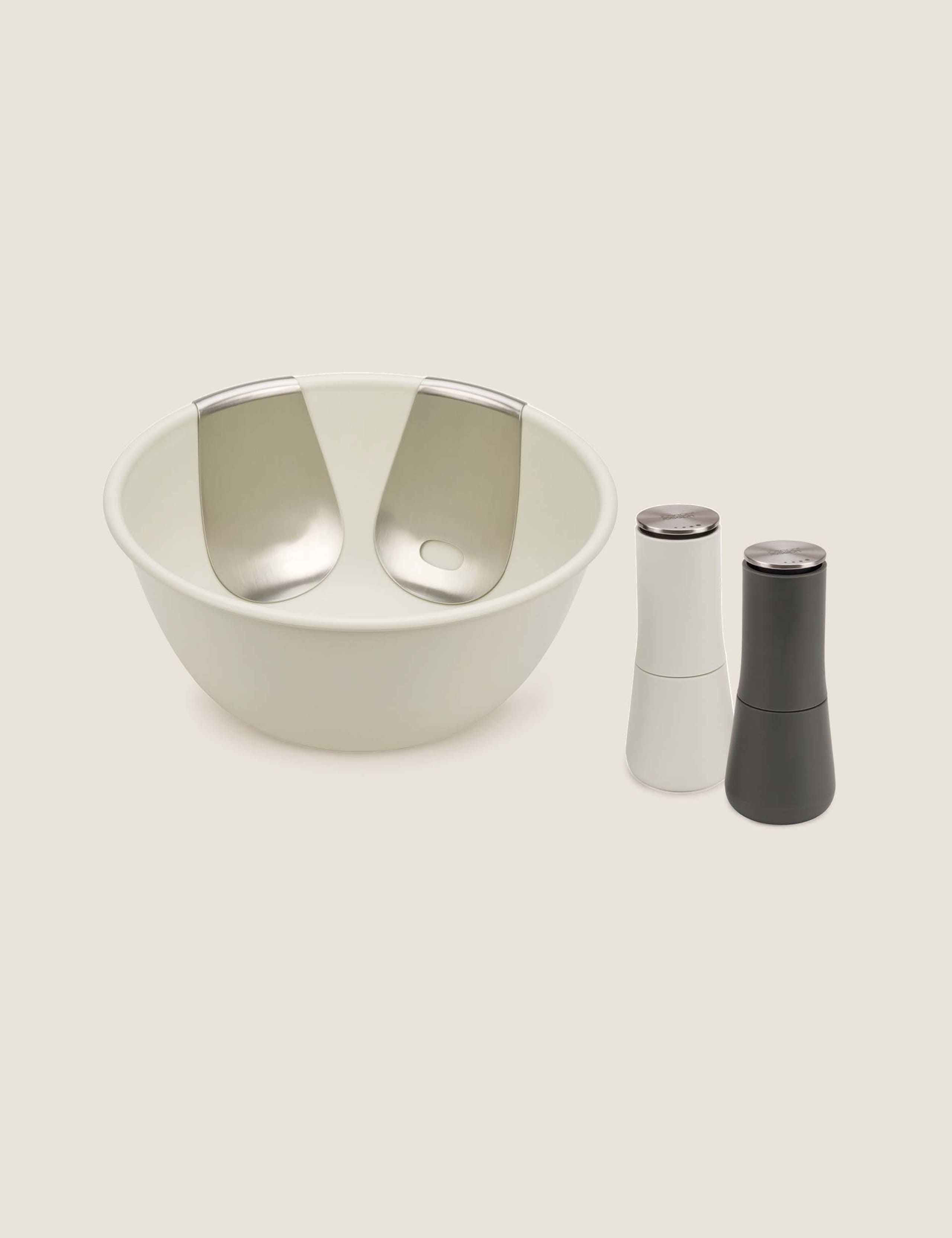 Joseph Joseph Uno salad bowl and mill set (British brand)