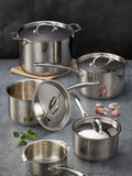Stellar 5 Piece Silver 7000 Saucepan Set