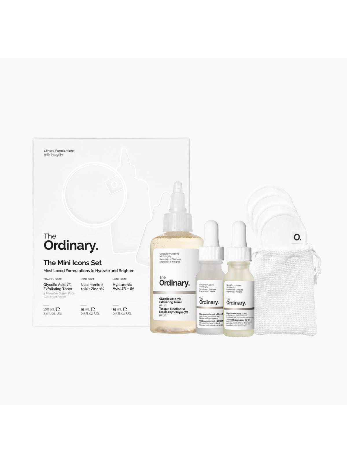 The Ordinary Mini Icons gift set 3-piece (British brand)