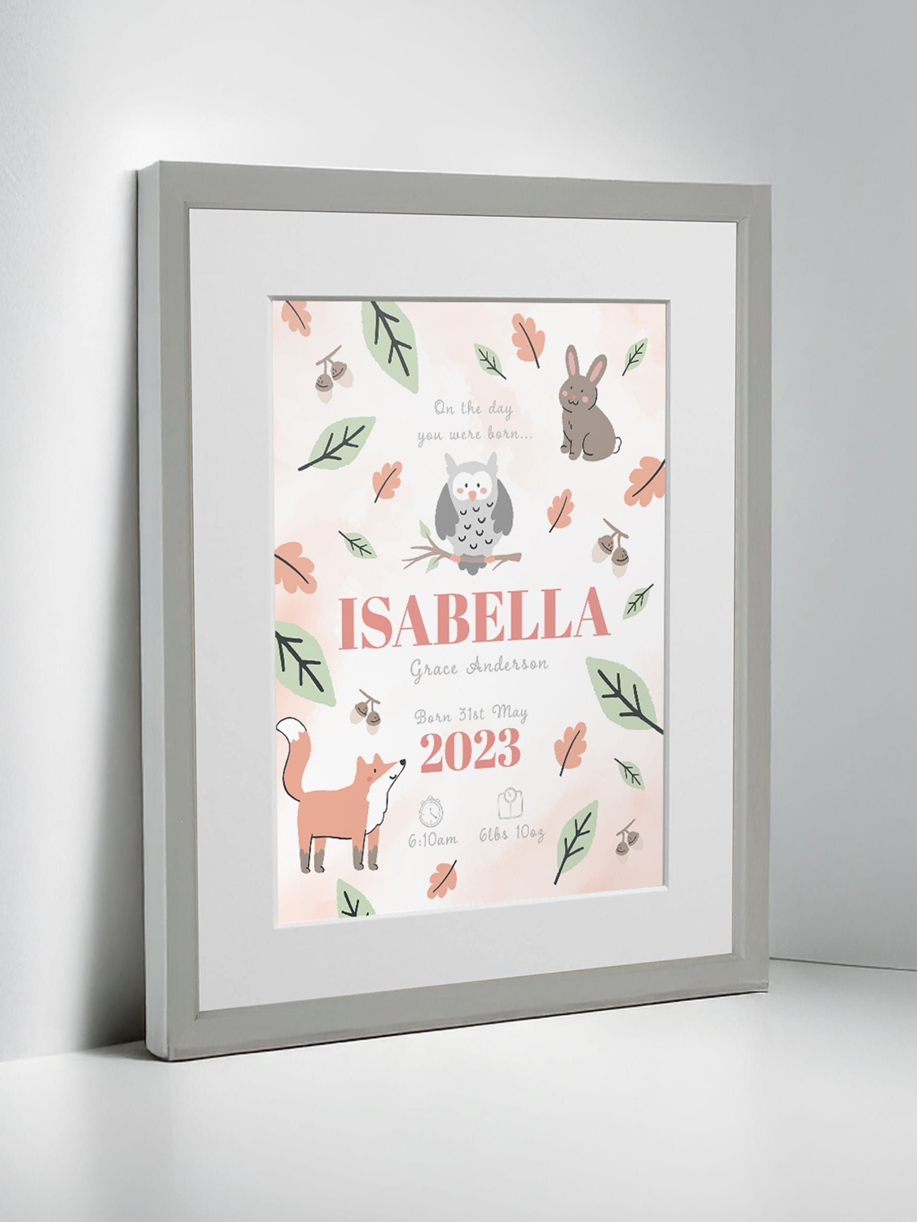 Jonnys Sister Woodland Framed Print 12x10 inches, imported from the UK