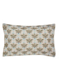 Joules Cream Multi Palm Geo duvet cover and pillowcase set, UK version