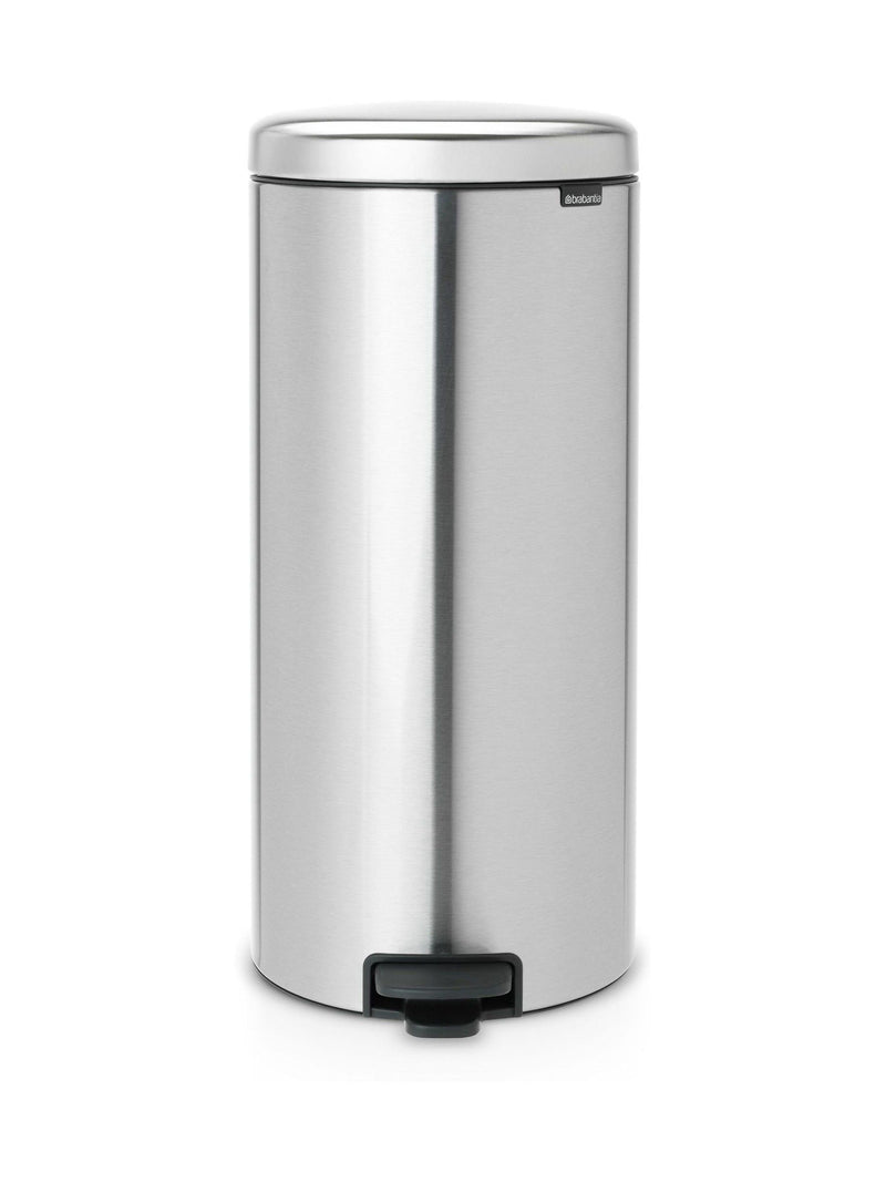 Brabantia matt steel fingerprint proof NewIcon pedal bin 30L - British product
