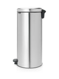 Brabantia matt steel fingerprint proof NewIcon pedal bin 30L - British product