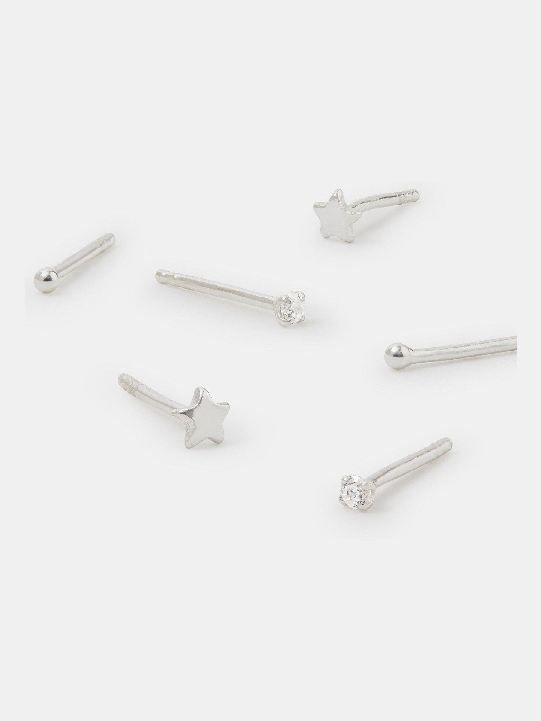 Accessorize sterling silver star stud earrings - British product