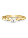 18ct Yellow Gold Diamond Solitaire Engagement Ring 0.24ct