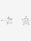 Simply Silver Sterling Silver Mini Polished Star Stud Earrings