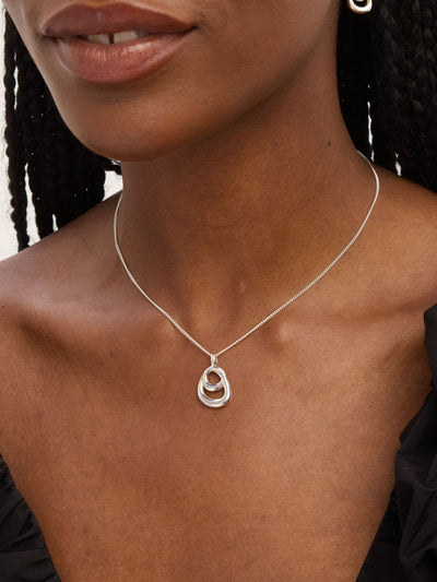 Simply Silver 925 Sterling Silver Polert virvel anheng