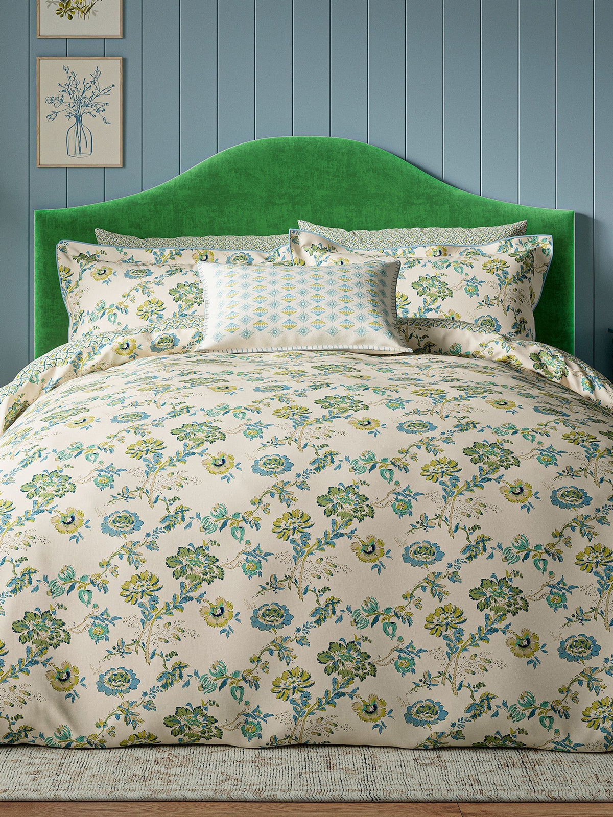 Land & Shore Green Orchard duvet set, UK version