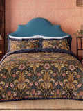 Morris & Co Navy Spring Thicket duvet set, imported from the UK