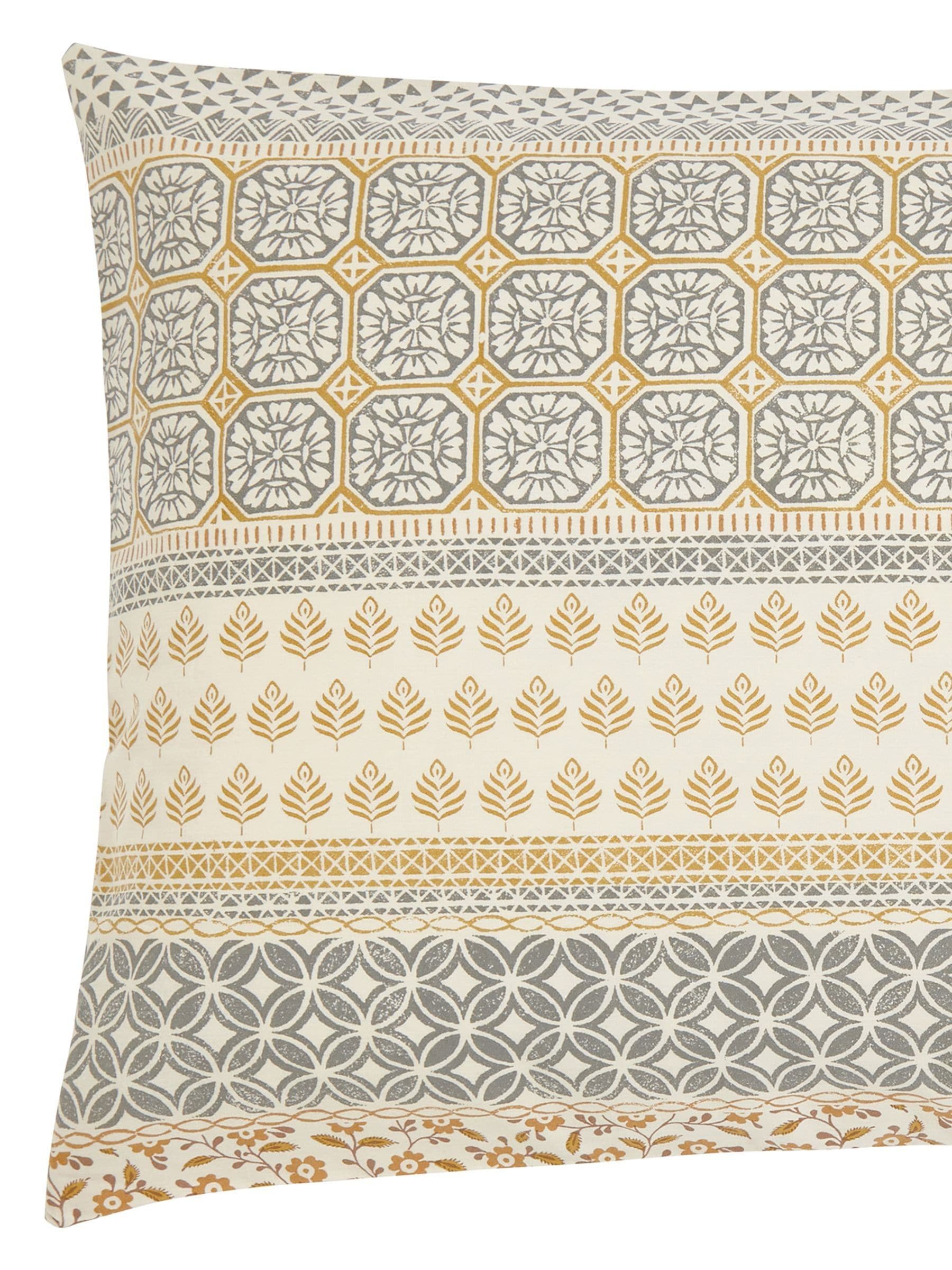 Helena Springfield Graphite Copper Folk Stripe duvet set, UK version