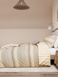 Helena Springfield Graphite Copper Folk Stripe duvet set, UK version