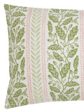 Helena Springfield Green Pink Oak Stripe Duvet Set, UK version