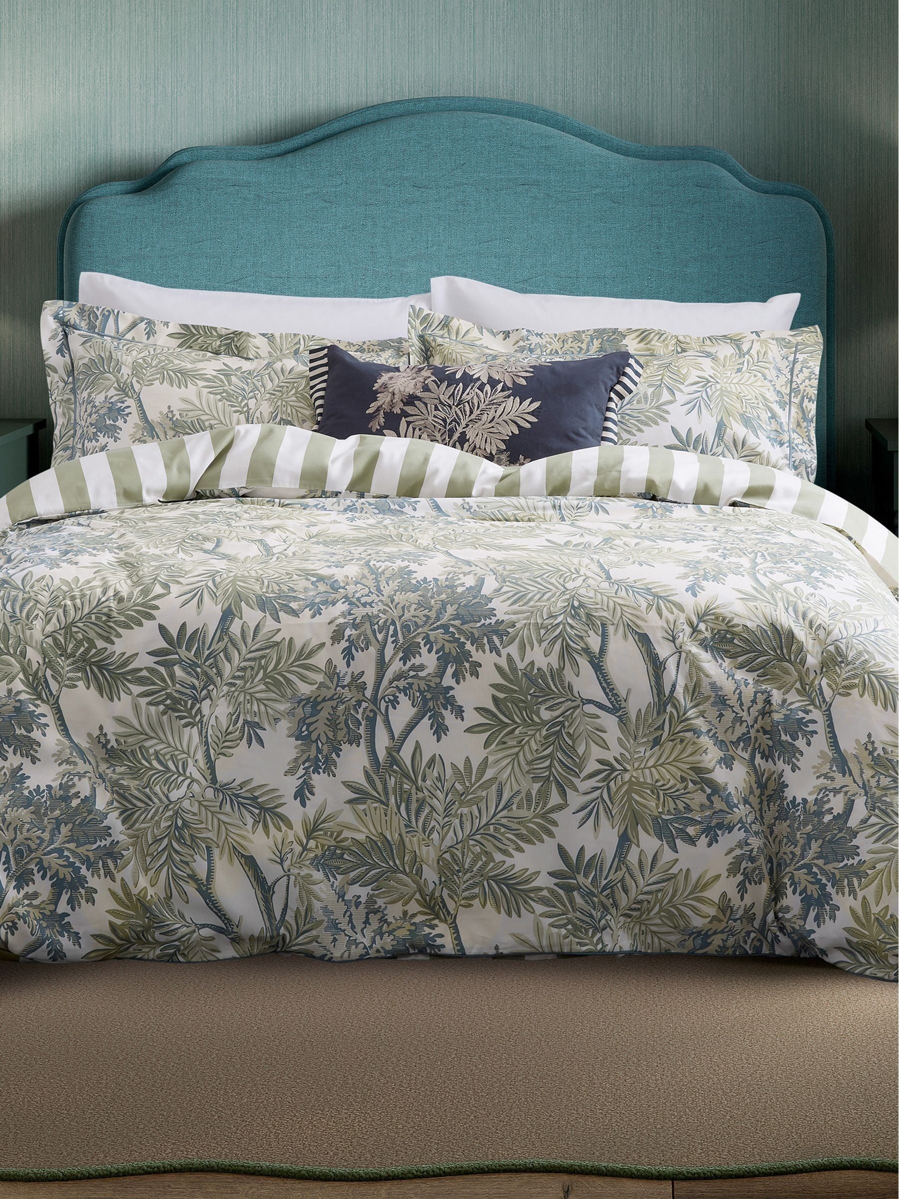 Sanderson Blue Tapestry Tree duvet cover set (British brand)