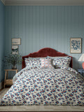 Land & Shore Blue Red Grove duvet set, UK version
