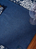 Bedeck of Belfast Midnight Navy Set of 2 Saja Stripe 100% Cotton Placemats
