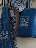 Bedeck of Belfast Midnight Navy Morsan apron - British product