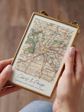 Posh Totty Designs map print 10cm x 15cm, imported from the UK