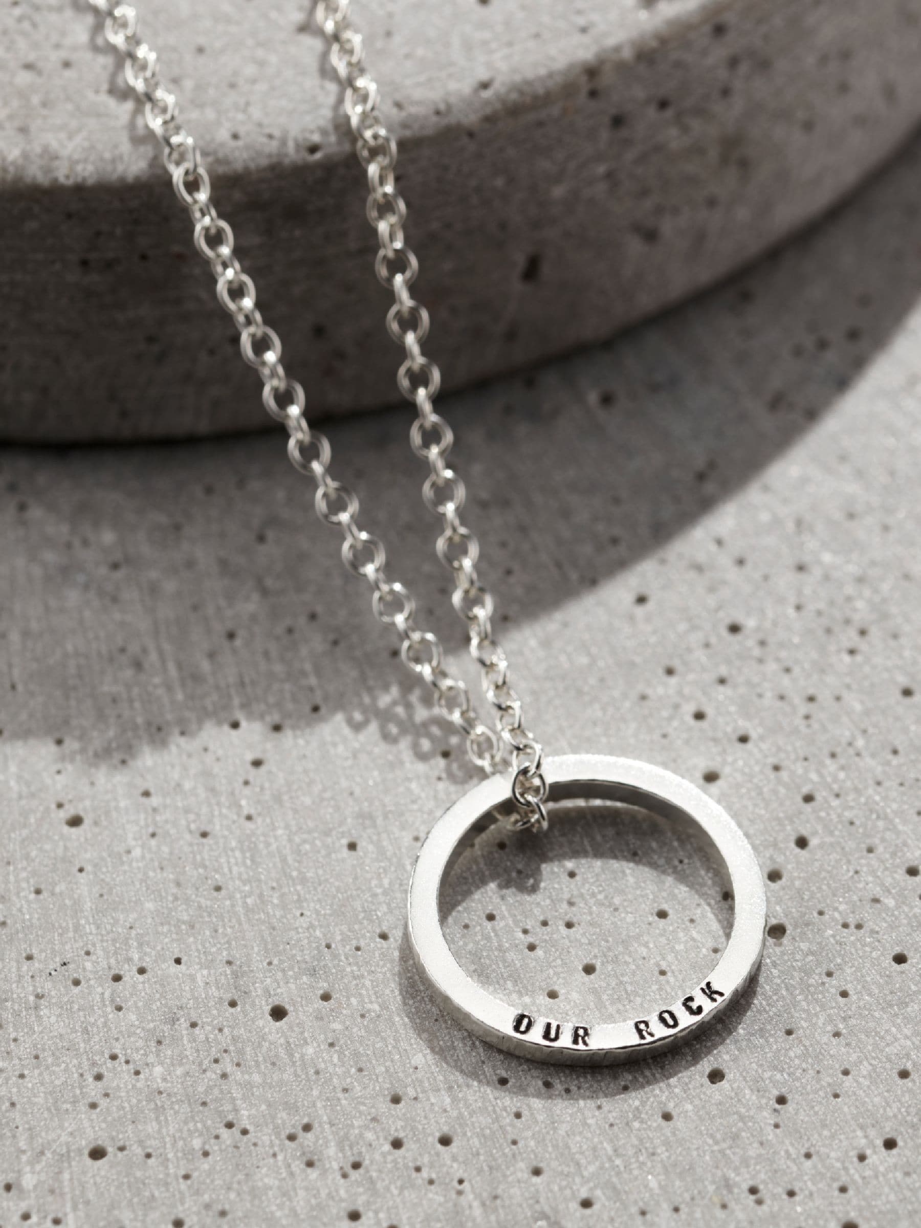 Posh Totty Designs personalised men's sterling silver necklace, imported from the UK