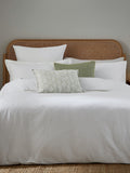 Lida Murmur White Waffle Duvet Set, imported from the UK