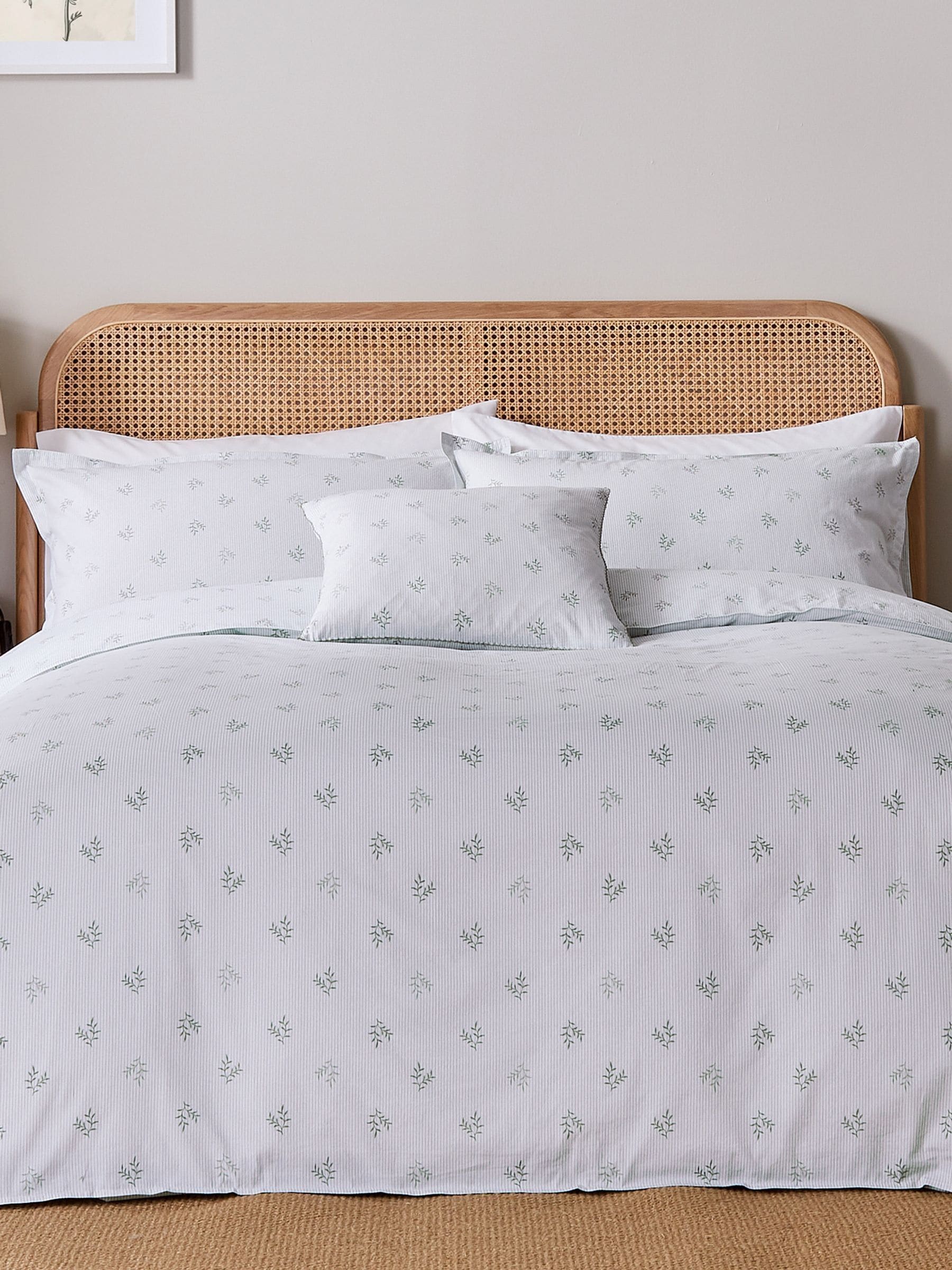 Murmur Sage Thalia duvet set, imported from the UK