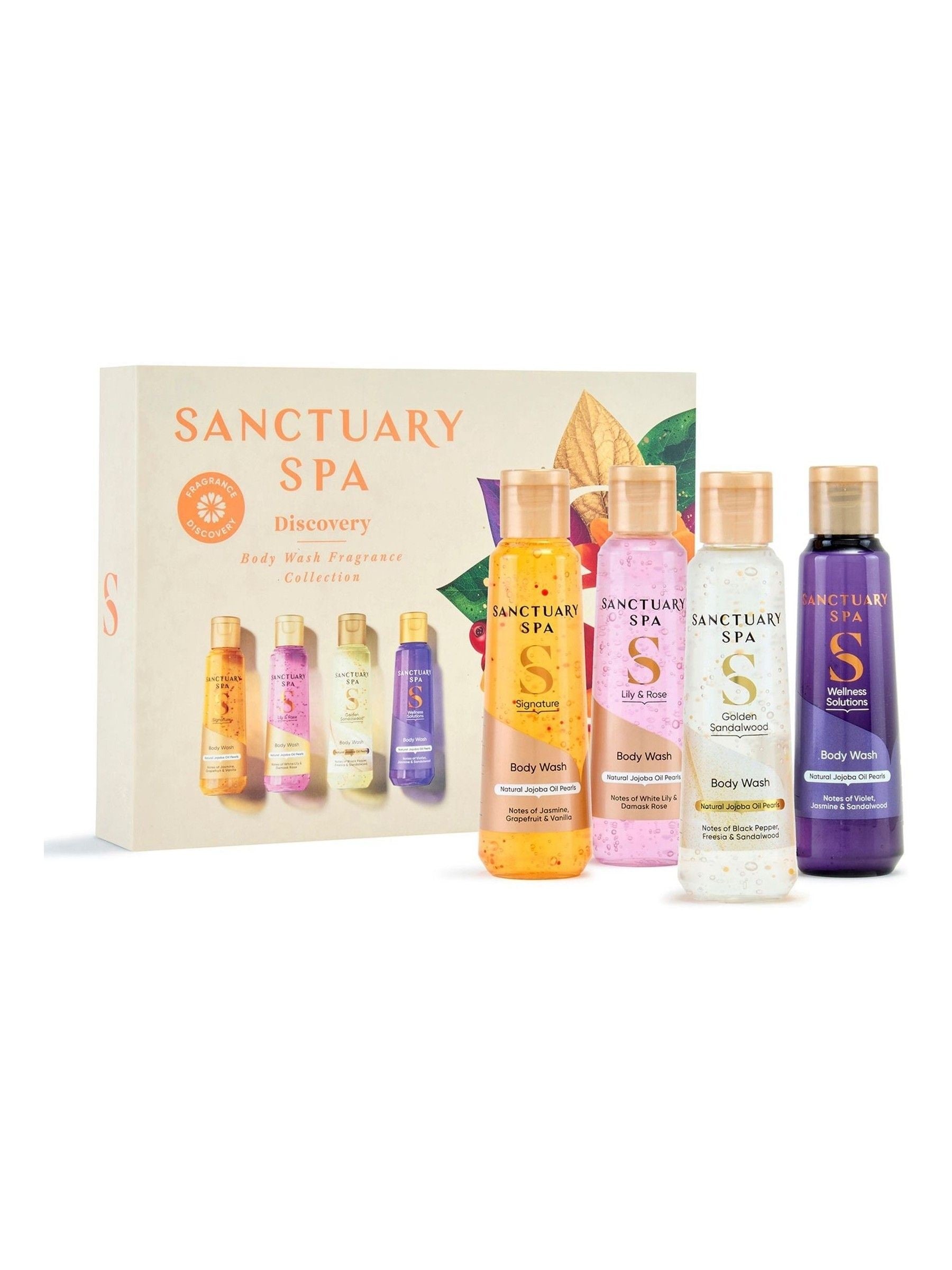 Sanctuary Spa Body Wash Gift Set 4 x 75ml (British brand)