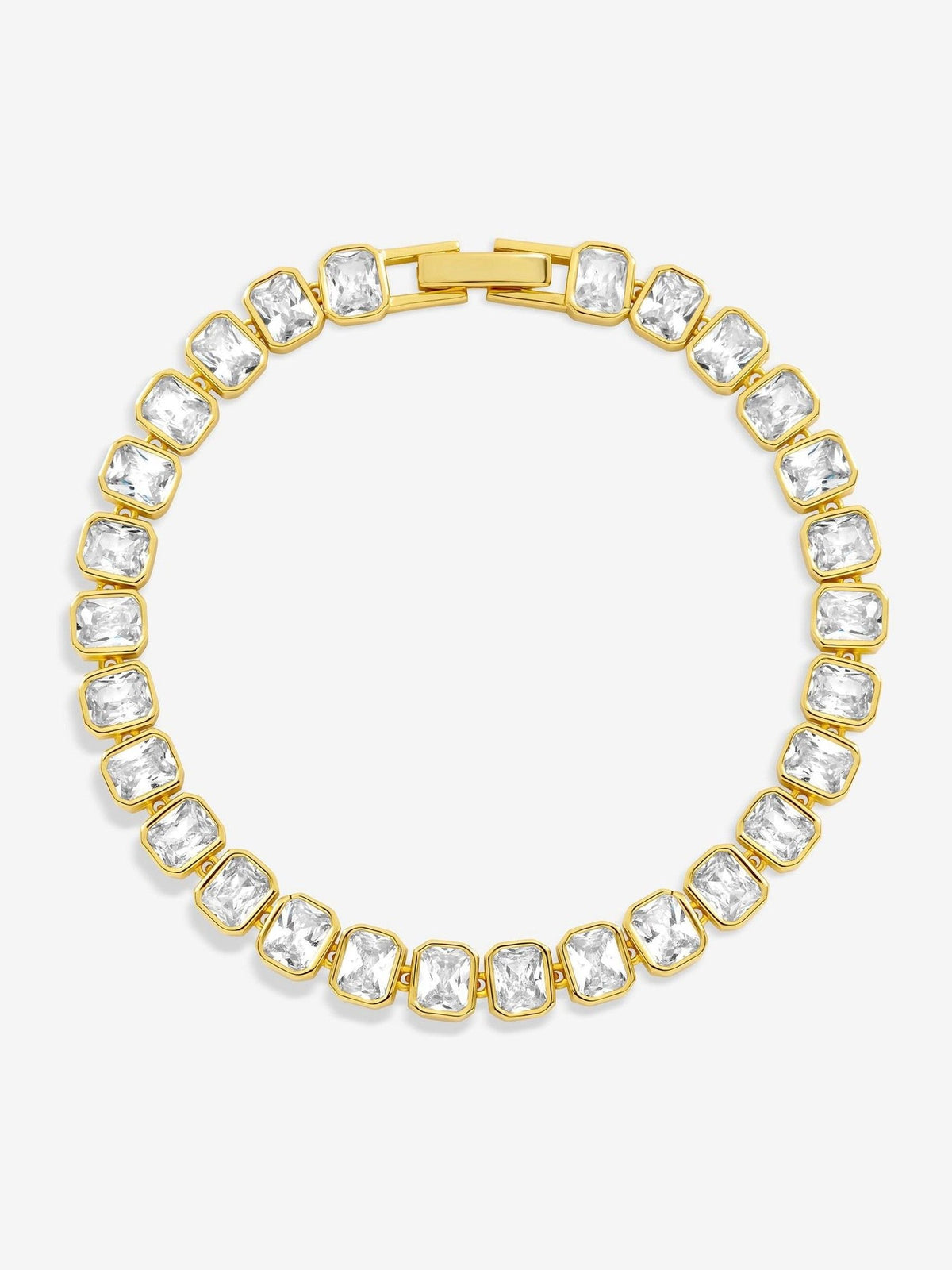 Jon Richard Gold Plated 18K and Crystal Tennis Bracelet