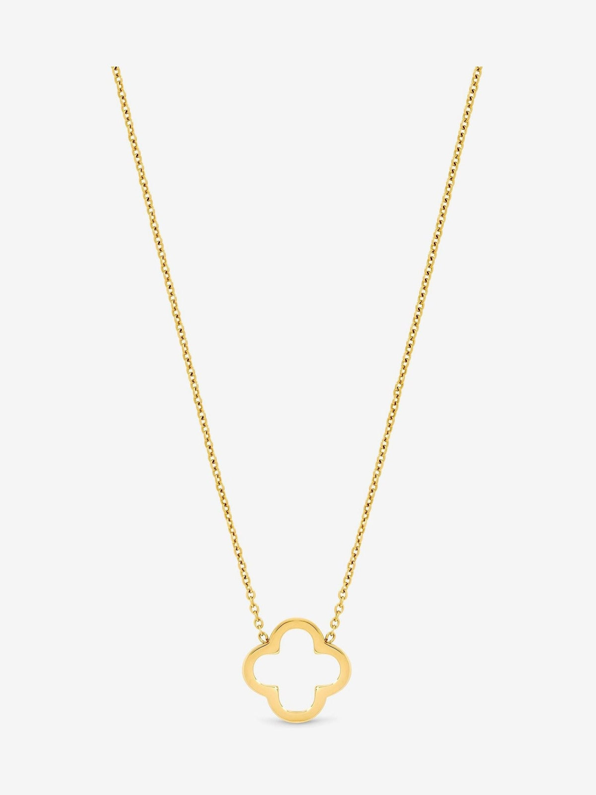 Jon Richard Gold Tone Plated Waterproof Clover Necklace
