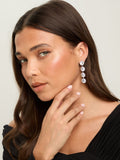 Jon Richard Crystal Statement Drop Earrings 55mm Length, UK version