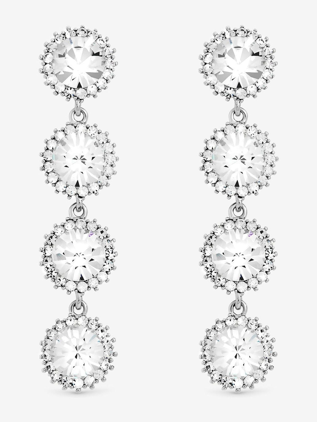 Jon Richard Crystal Statement Drop Earrings 55mm Length, UK version