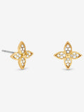 Jon Richard Gold 18K Plated Clover Earrings Gift Cracker