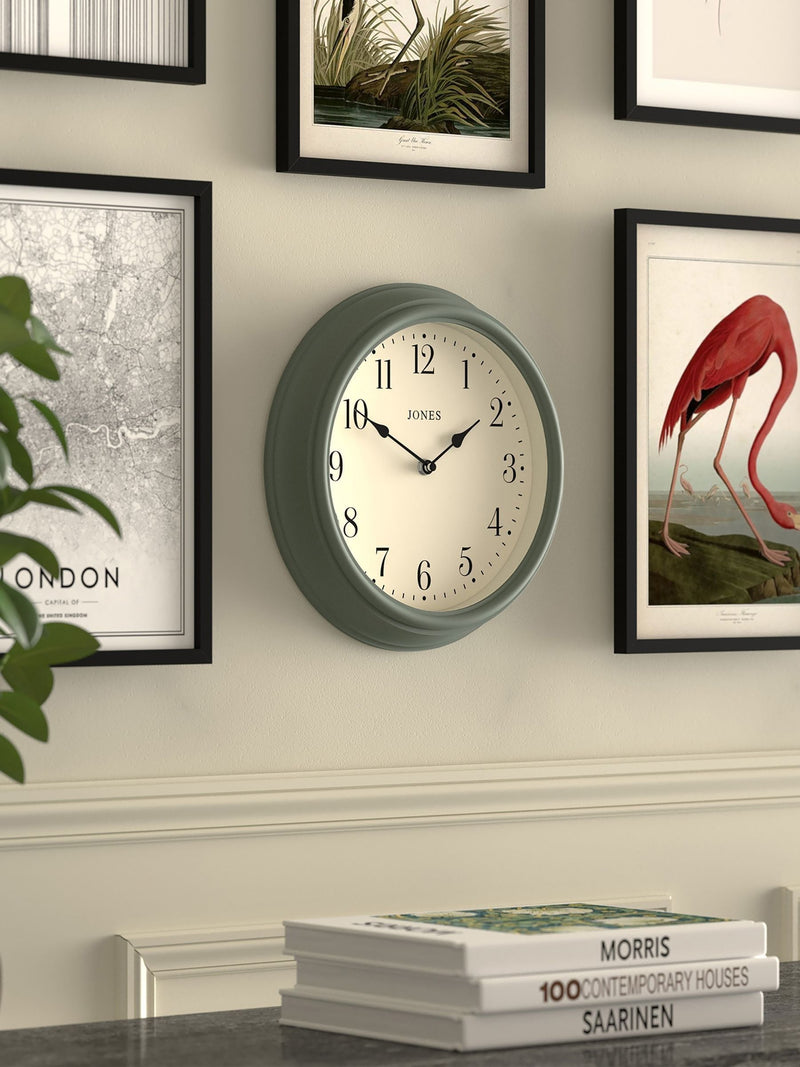Jones Clocks Asparagus Green Venetian Wall Clock 30cm