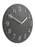 Jones Clocks Blizzard Grey Chilli Convex Wall Clock 30cm