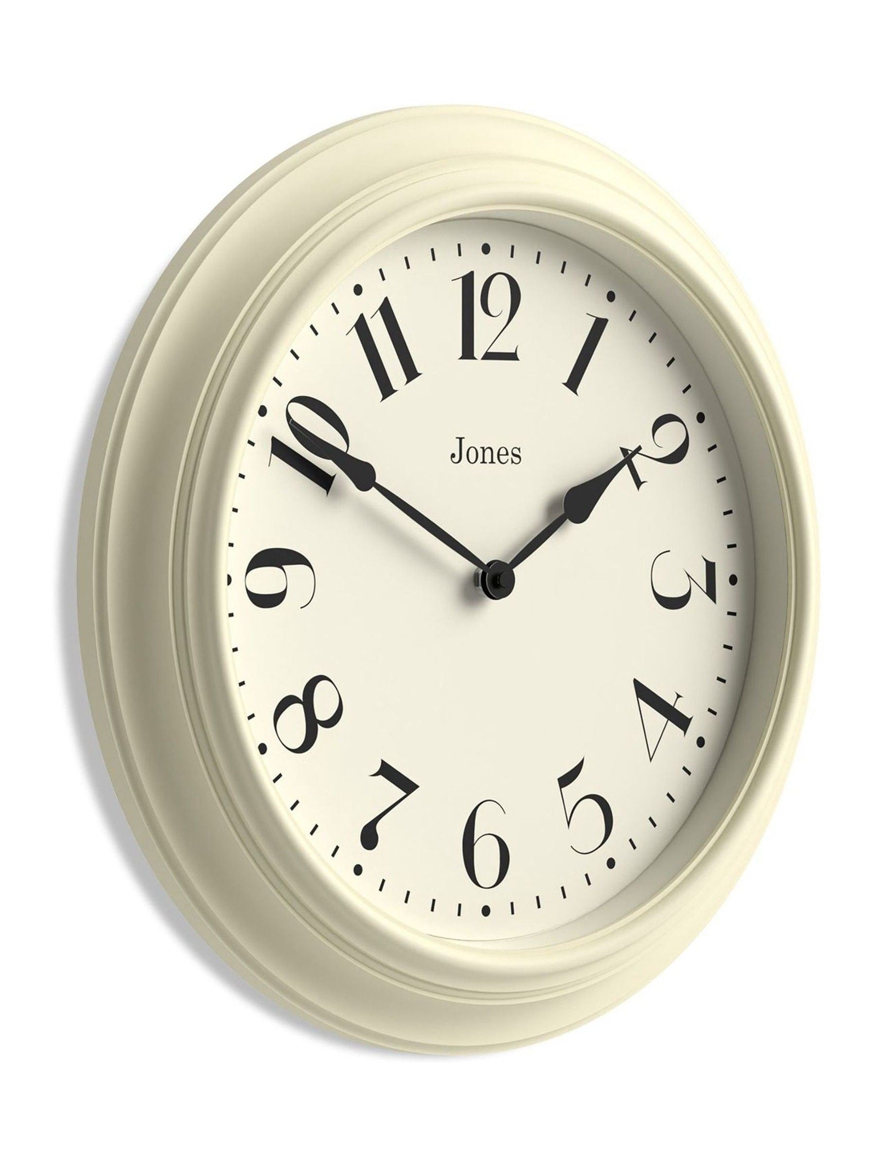 Jones Clocks cream Fenchurch wall clock 40cm, UK version