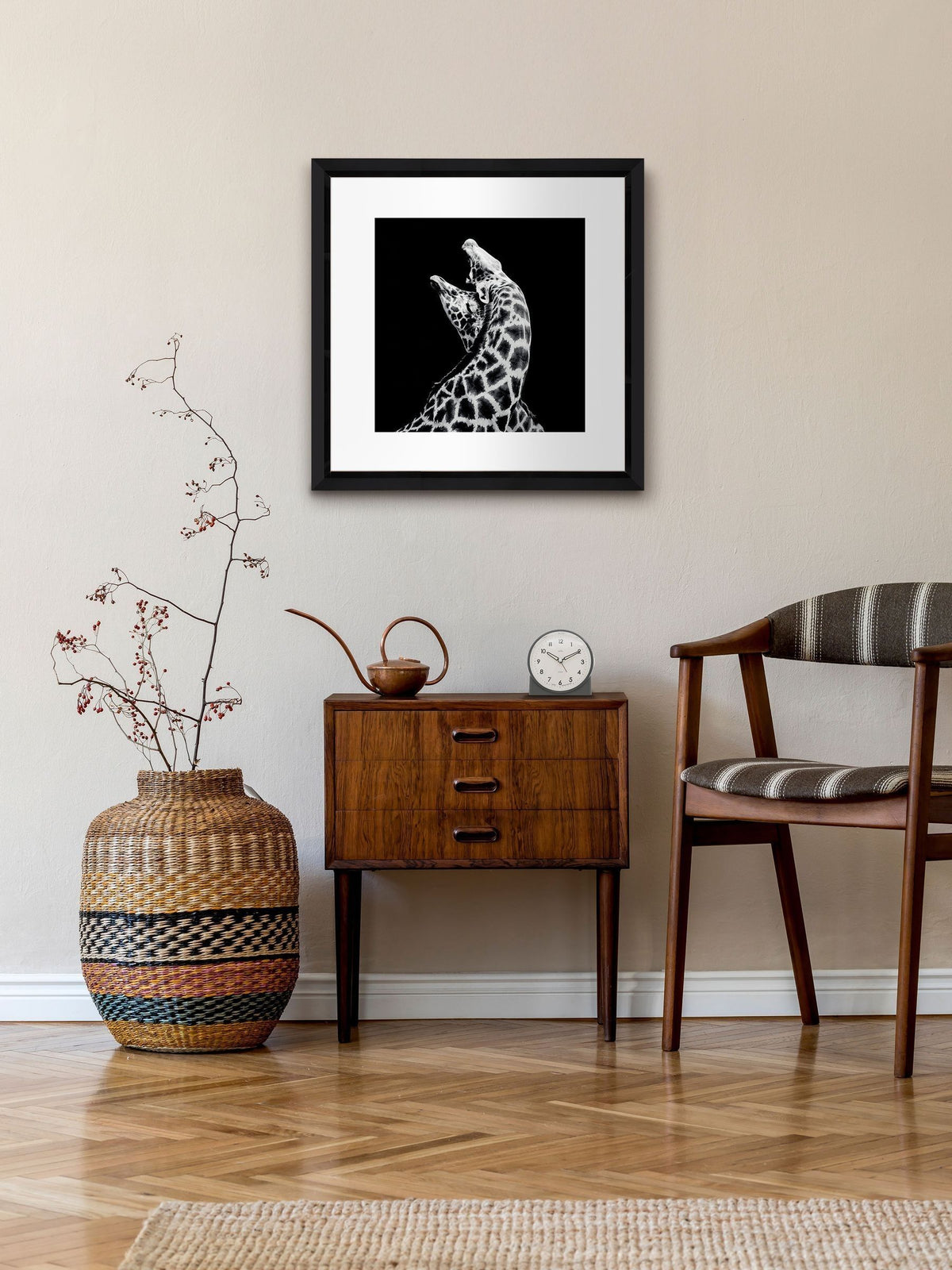 Brookpace Lascelles In Love wall art frame 40x40cm - British product