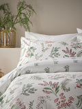 Vantona natural sprig brushed cotton quilt cover set (British brand)