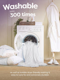 Slumberdown white waterproof fitted mattress protector (British brand)