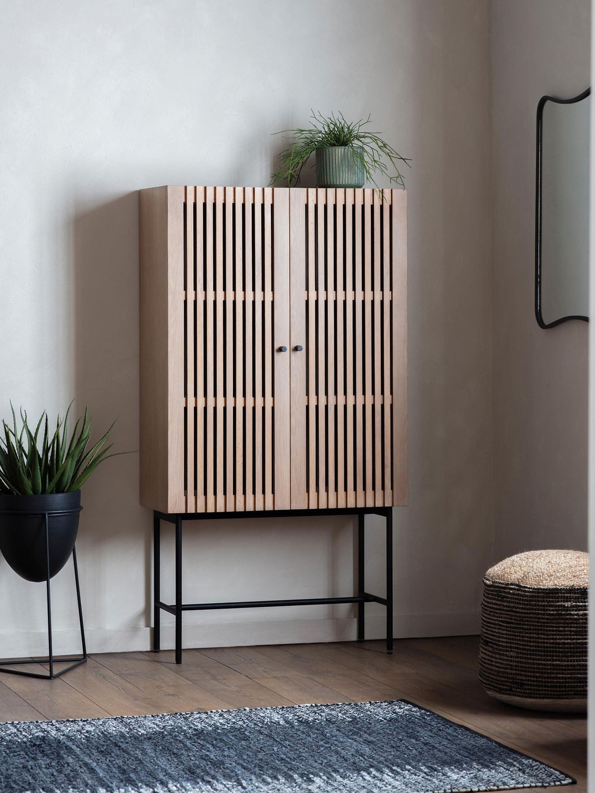 Gallery Home Natural Sakura cocktail cabinet 160cm height, UK version