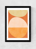 East End Prints Black Friendly Terracotta V wall art print - British product
