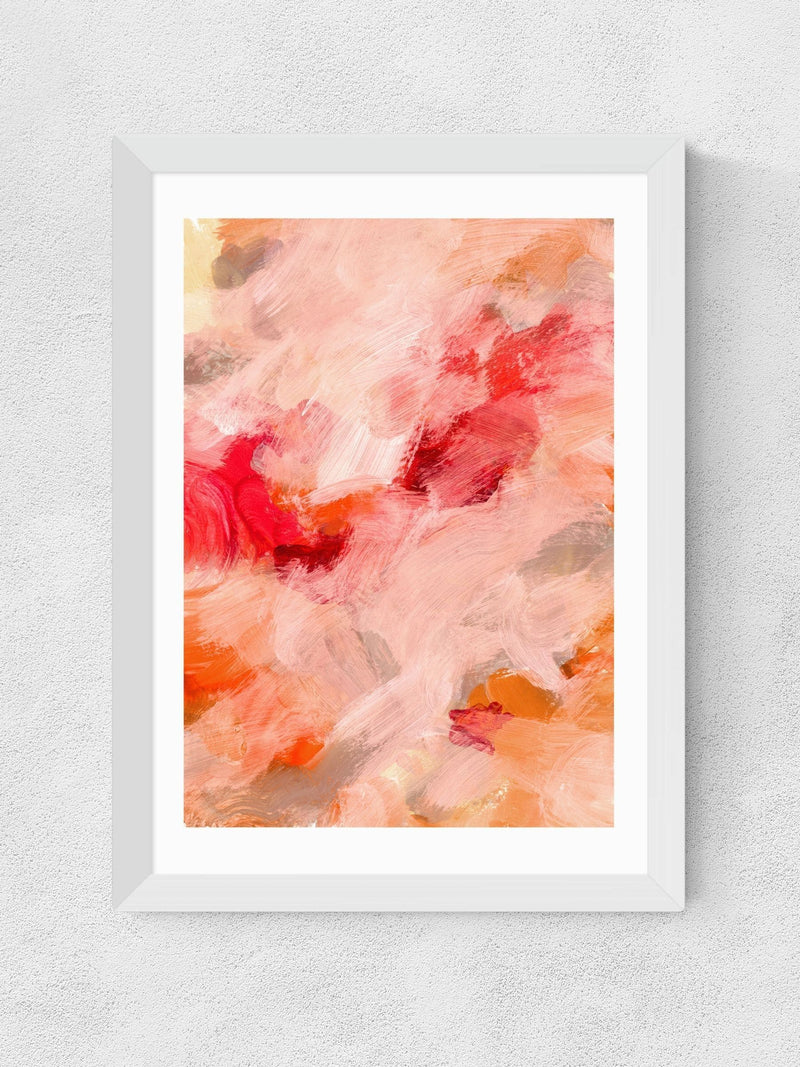 East End Prints White Abstract Painting I wall art print - British product