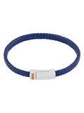 Bartlett Blue Flat Wrap Bracelet With Enamel Detail
