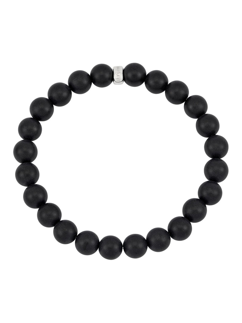 Bartlett London Black Onyx Stretch Bracelet 18cm - British product
