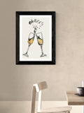 East End Prints Black Cheers II wall art print - British product