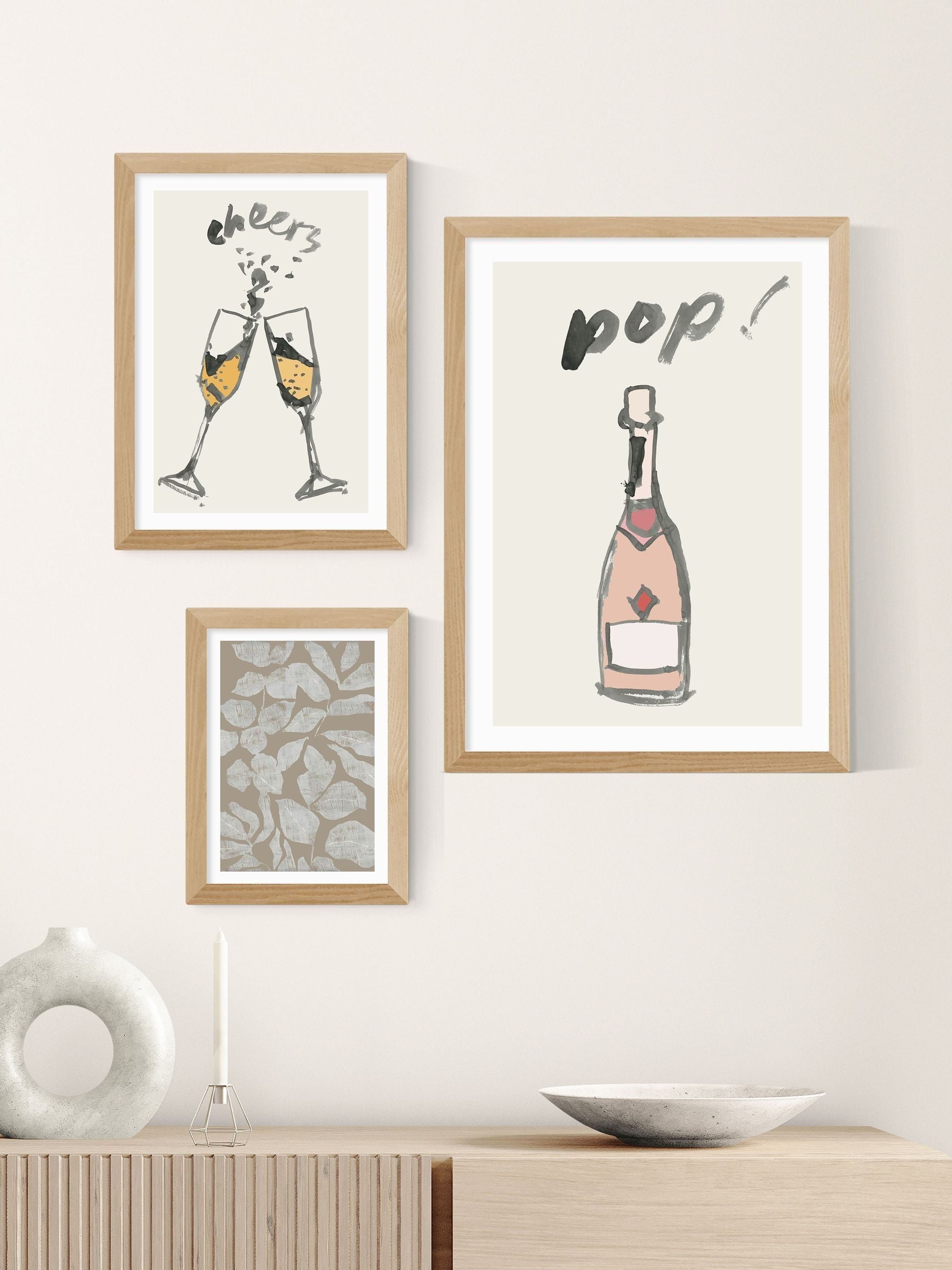 Cartissi Oak Pop II wall art print, imported from the UK
