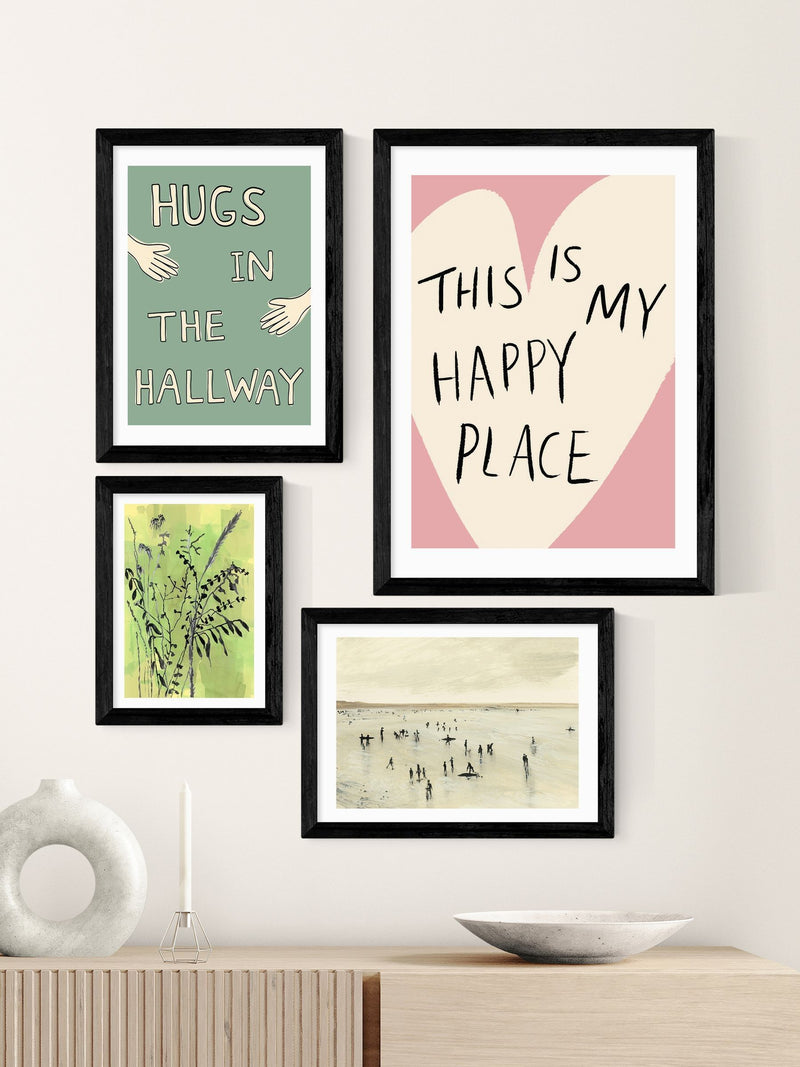 cartissi Black Folklore Arrangement wall art print - British product