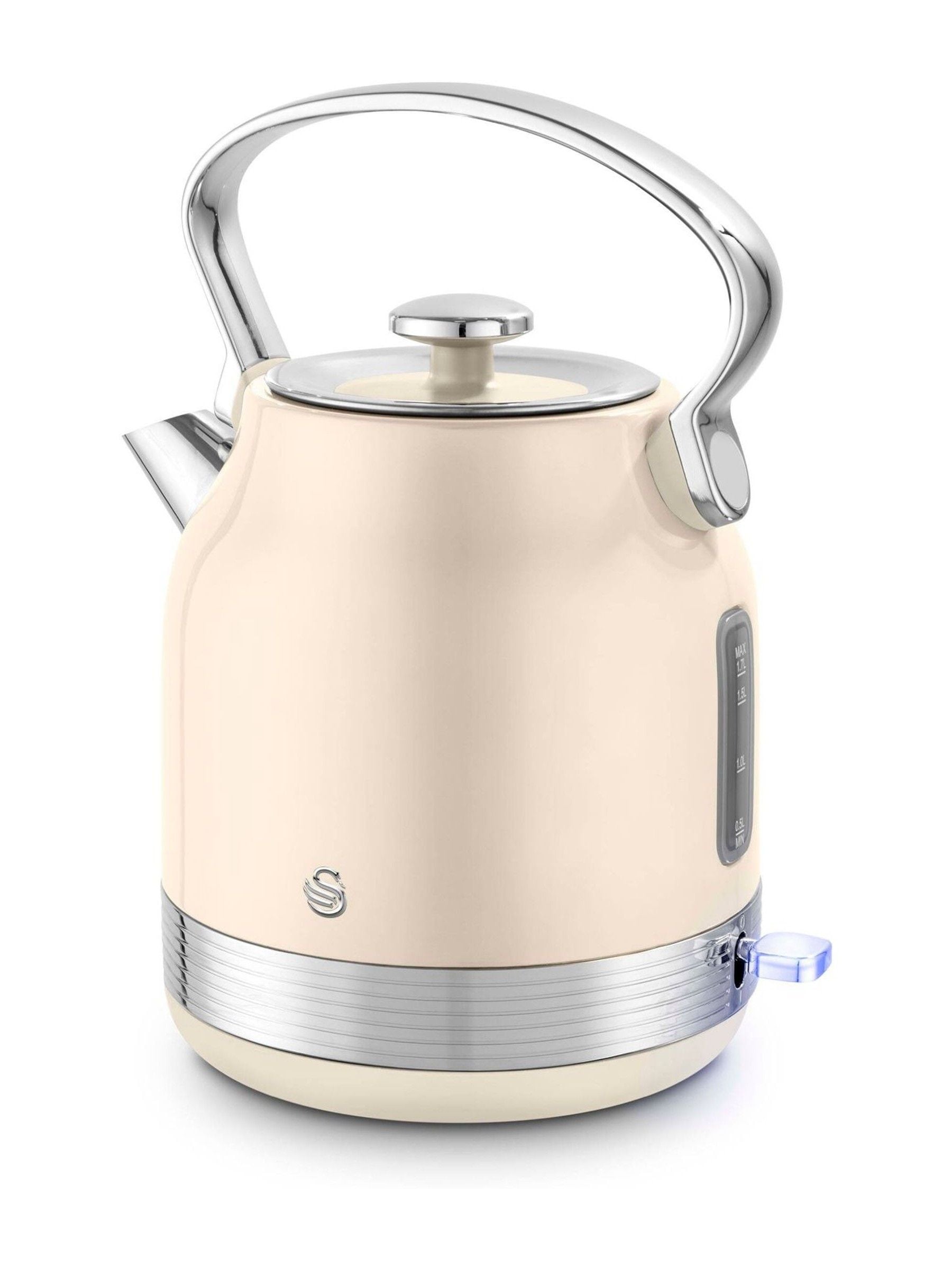 Swan Cream Retro Traditional Electric Kettle 1.7 Litre (British brand)