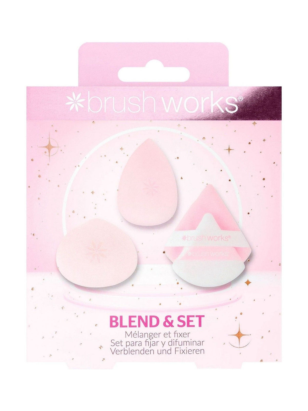 Brush Works Blend & Set Makeup Sponge & Puff Set (Worth £14)