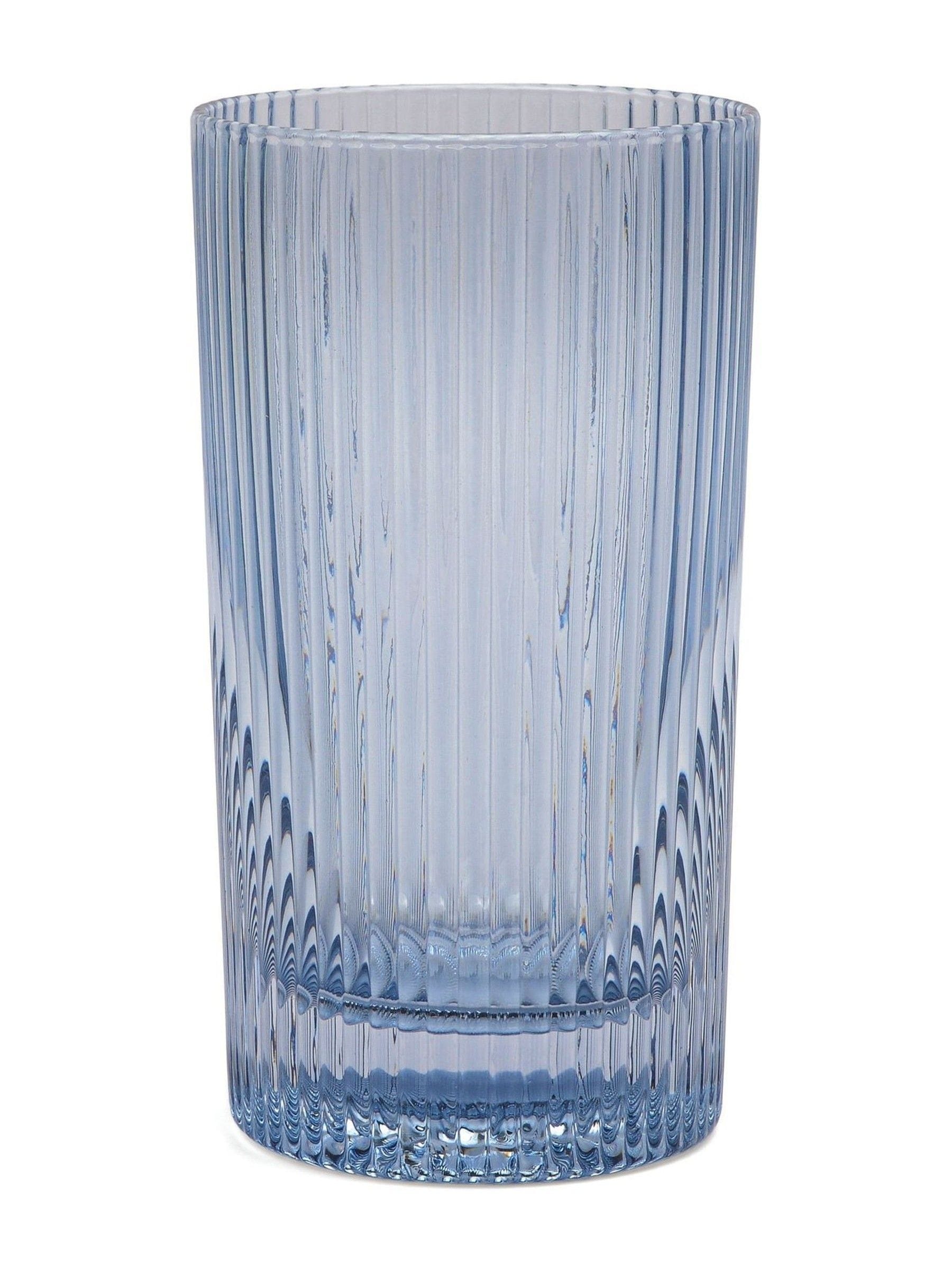 Here''s How Set of 2 Blue The Stella Highball Glasses