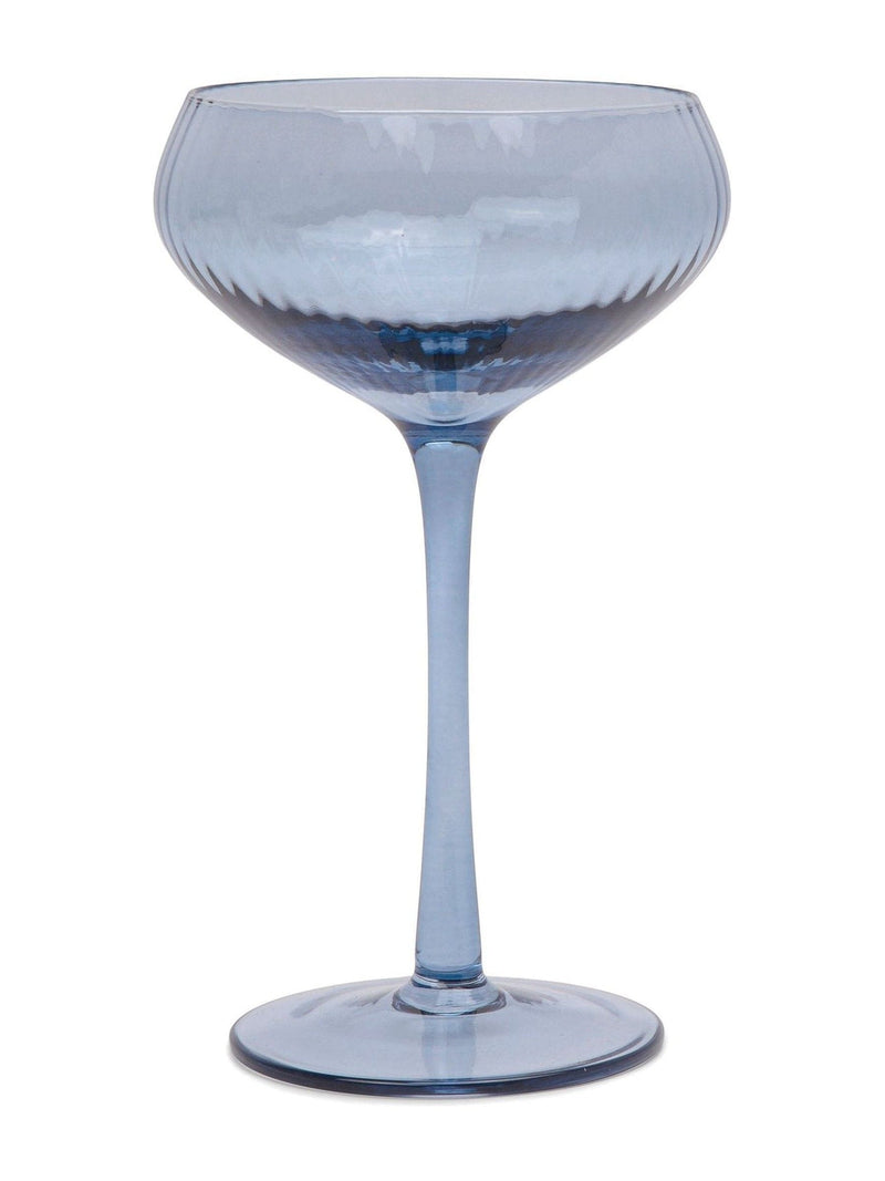 Here''s How Set of 2 Blue The Lou Coupe Glasses