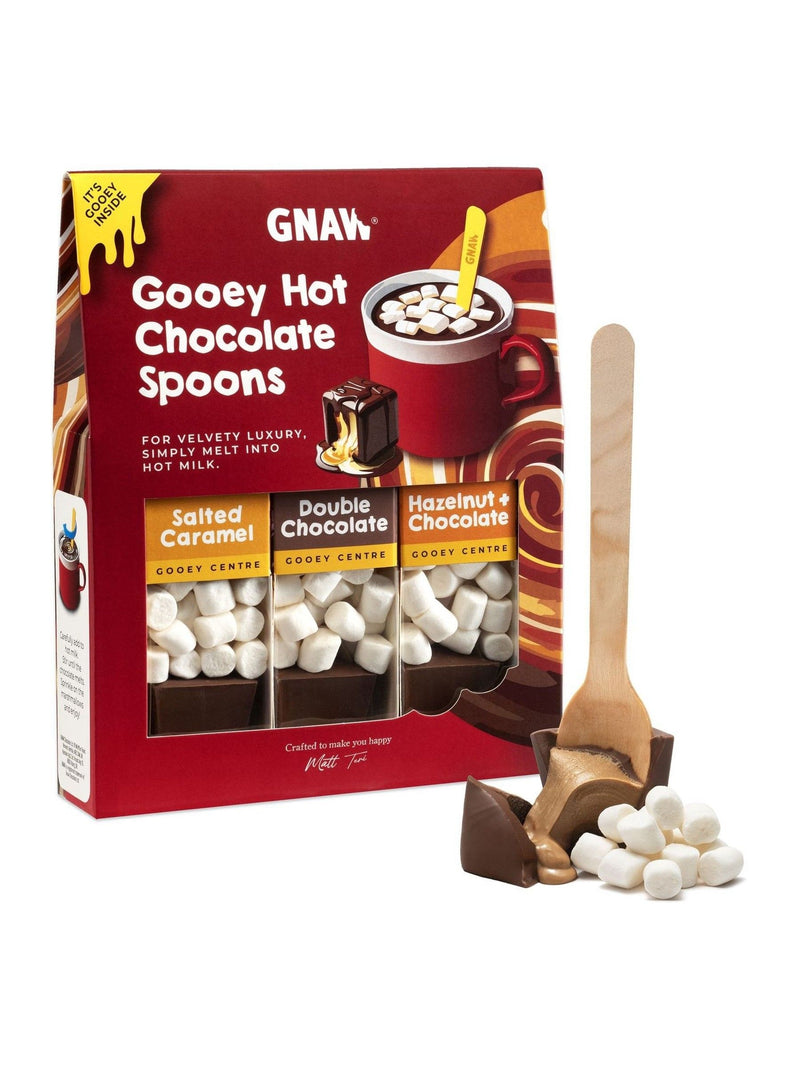 Hot chocolate spoon gift set with three flavours, UK version