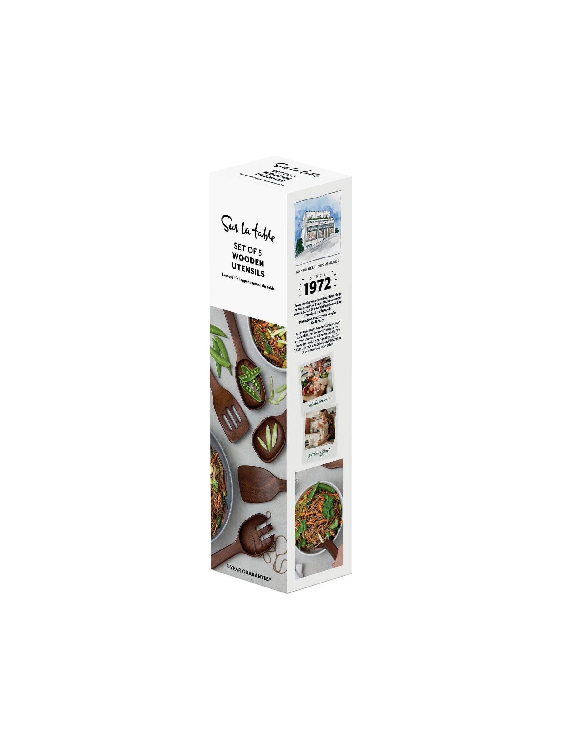 Sur La Table walnut wooden utensil set (British brand)